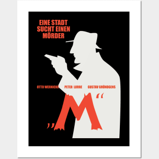 Noir Elegance: M - A City Searches for a Murderer - Peter Lorre Tribute Design Posters and Art